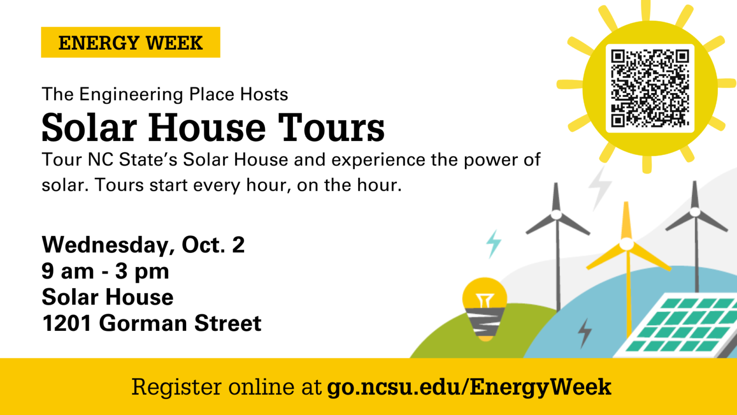 Energy Week Billboard, Solar House Tours updated